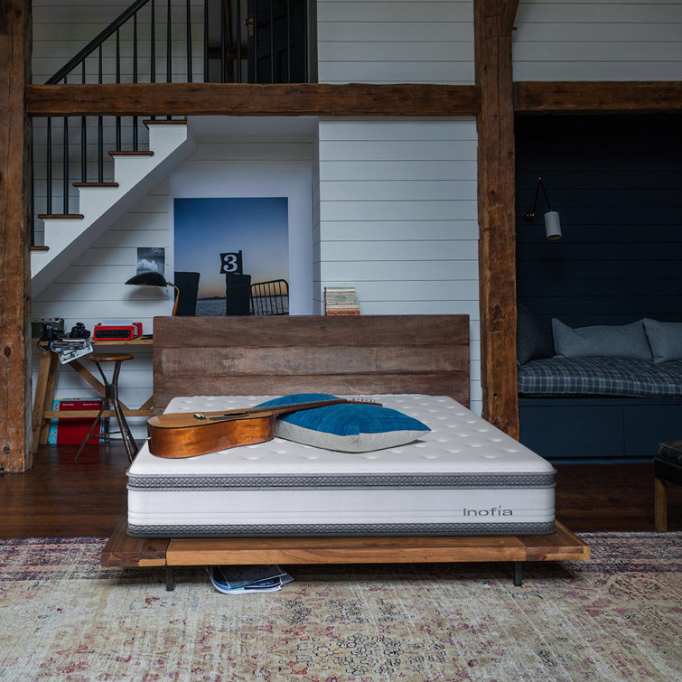 Inofia 25cm Memory Foam Mattress,7Zone BarrelType Less Friction